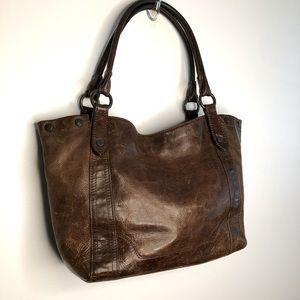 Frye Melissa Shoulder Bag - Brown Leather